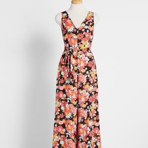 ModCloth Psychedelic 60s style jumpsuit L